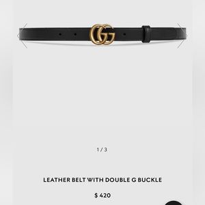 Gucci Black leather Women’s belt